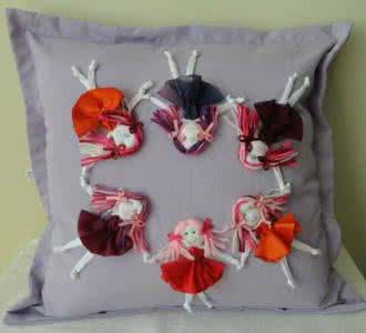 布艺抱枕手工制作大全 手工布艺教程----“玫瑰”抱枕