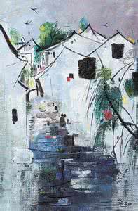 吴冠中油画作品欣赏 吴冠中油画作品欣赏_吴冠中油画