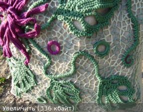 最新爱尔兰花的钩法 爱尔兰花4