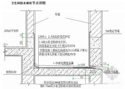 卫生间防水高度规范 卫生间防水高度规范 如何确定卫生间防水的高度？