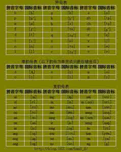 汉语拼音标准发音示范 汉语拼音标准发音说明