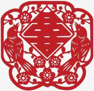 喜字窗花剪纸步骤图 喜上眉梢喜字窗花剪纸教程与窗花图案