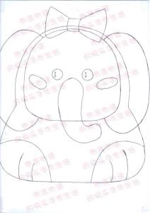 手工皮具小象图纸 转载 【艳子的图纸】小象侧背包图纸