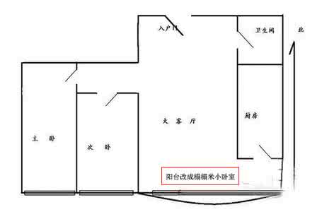 二居室改三居室效果图 二居室如何变三居室