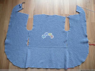 搓板针外套编织 舒舒译作----搓板针扇形下摆外套值得拥有