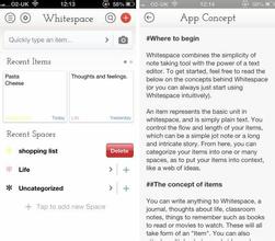 记录灵感的app Whitespace 随时随地记录灵感