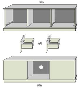 3dmax电视柜制作过程 电视柜尺寸图及制作过程