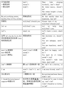 反意疑问句考点 英语反意疑问句常见考点经典总结 word免费版 （转）