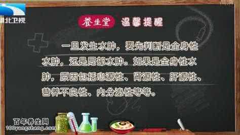 水肿饮食 20151118饮食养生汇视频和笔记:贾海忠,水肿的原因,水肿怎么办