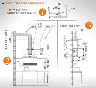 侧吸式抽油烟机安装图 侧吸抽油烟机安装方法说明
