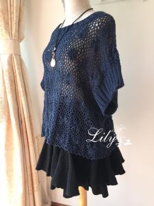 镂空宽松罩衫钩织视频 转  仿LILY的蝶翼宽松罩衫