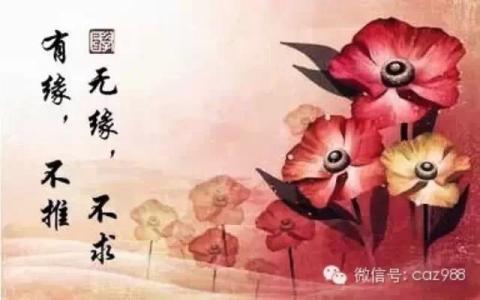 有缘而来 无缘而去 有缘而来,无缘而去;有缘,不推,无缘,不求;