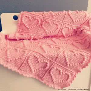 爆米花毯子钩针编织 “爆米花”模式钩针毯