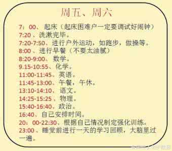 清华双胞胎学霸计划表 清华学霸的神秘“暑期计划表”