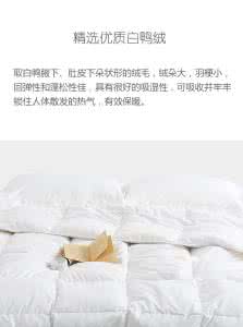 羽绒被 鸭绒 鹅绒 白鸭羽绒被的洗涤 怎样洗涤羽绒被 羽绒被如何选购