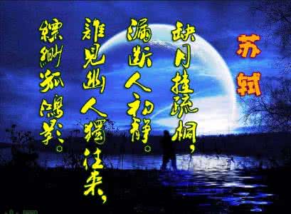 苏轼明月几时有 苏轼——（一轮精神的明月）