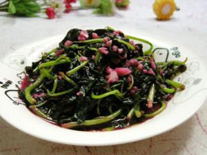 菠菜拌粉丝的做法 蒜泥苋菜的做法