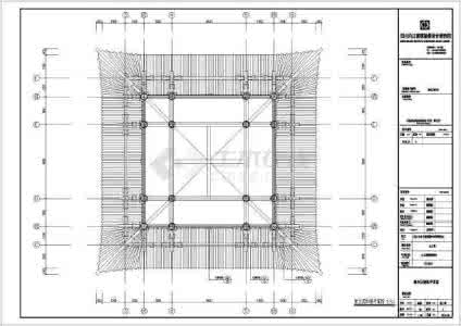 框架结构施工图 某地四层框架结构太白楼全套建筑设计施工图