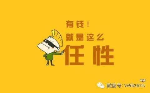 有钱就是任性 有招我就是任性