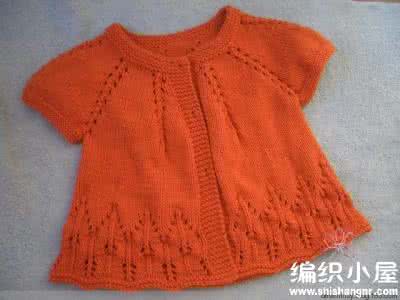 宝宝圆肩小开衫编织 圆肩小开衫
