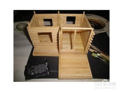 手工制作小木屋教程 手工制作小木屋 筷子制作小木屋最新教程哦