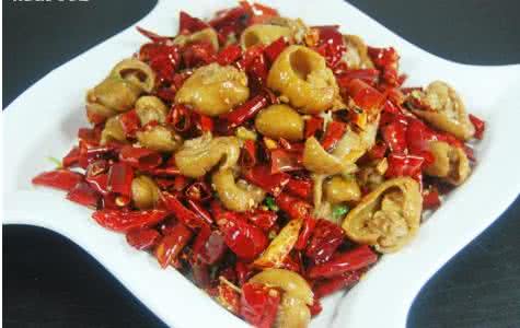 干煸肥肠的做法 川菜 干煸肥肠