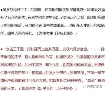 广东浙江湖南天津山东四川2012年高考语文满分作文