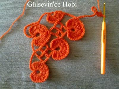 简单花样钩针图解图案 【钩针花样】未分离的网状针织图案