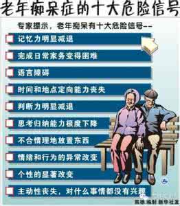 癌症发出的预警信号 老年痴呆的预警信号
