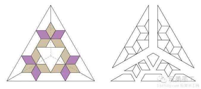 简单拼布图谱教程 拼布图谱 【技巧攻略】经典图谱三角形的拼布魔变