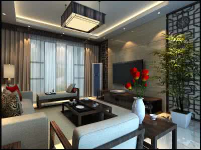 客厅和厨房设计效果图 客厅设计效果图176