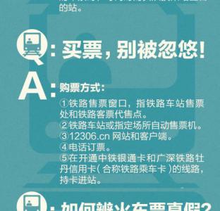 春运火车票将开抢 春运将近,关于火车票,这些事你要知道