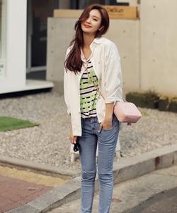 天气渐暖4款外套+牛仔裤轻巧修身