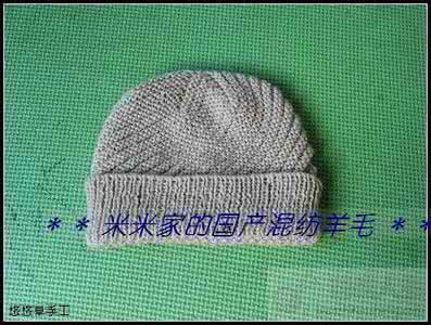 棒针编织帽子最新花样 帽子·手套 棒针编织美丽的辫子花帽子款式图（燕华编织）