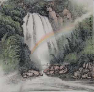 咏瀑布 冯云山是什么王 冯云山的咏瀑布欣赏
