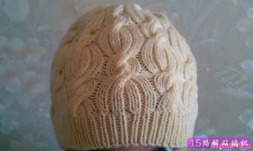 麻花帽子棒针编织视频 白色麻花帽子编织花样图片|棒针作品秀