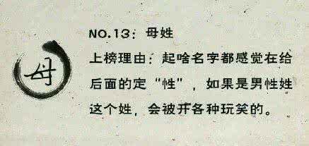 最令人崩溃的25个姓氏 中国令人崩溃的25个姓氏