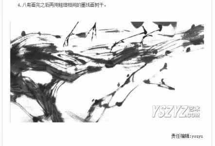 国画花鸟最简单的画法 国画花鸟画法 国画花鸟与石头画法