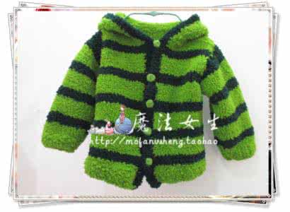 连帽外套款式图 童装 2岁儿童青蛙连帽外套编织款式和简要织法