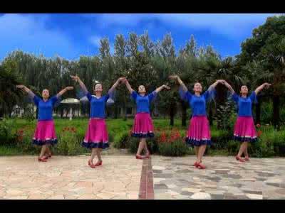 广场舞坐在高高的山岗 王梅广场舞 时尚舞蹈站在高高的山岗上