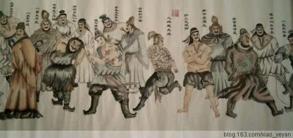 水浒传一百单八将图片 《水浒传》：一百单八将排行人物图（下）