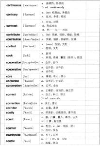 高考英语3500词汇表 MBA词汇表