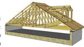 钢屋架和钢桁架 木桁架屋架系统的认识