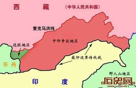 中国印度争议边界图 中国边境争议 中国印度边境争议是咋回事