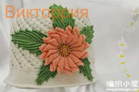 钩针装饰花朵 漂亮的装饰钩针花