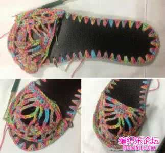 钩针宝宝鞋底图解 【钩针】旧鞋底再利用