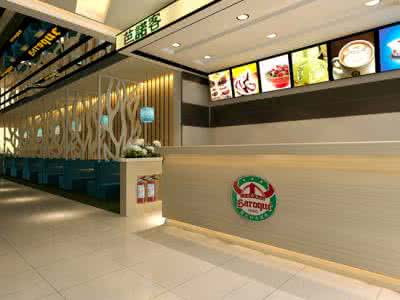 冷饮店面装修效果图 冷饮店装修图片欣赏