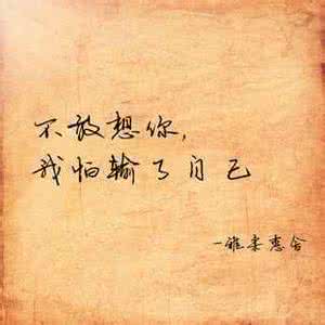 原谅我没有勇气对你说 原谅我的那些不敢对你说的话