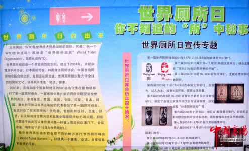 世界厕所日 2015是第几个世界厕所日