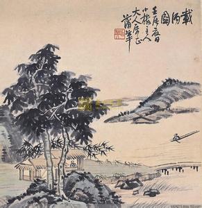 蒲华山水画 蒲华山水画 清 蒲华山水画作品集（5）